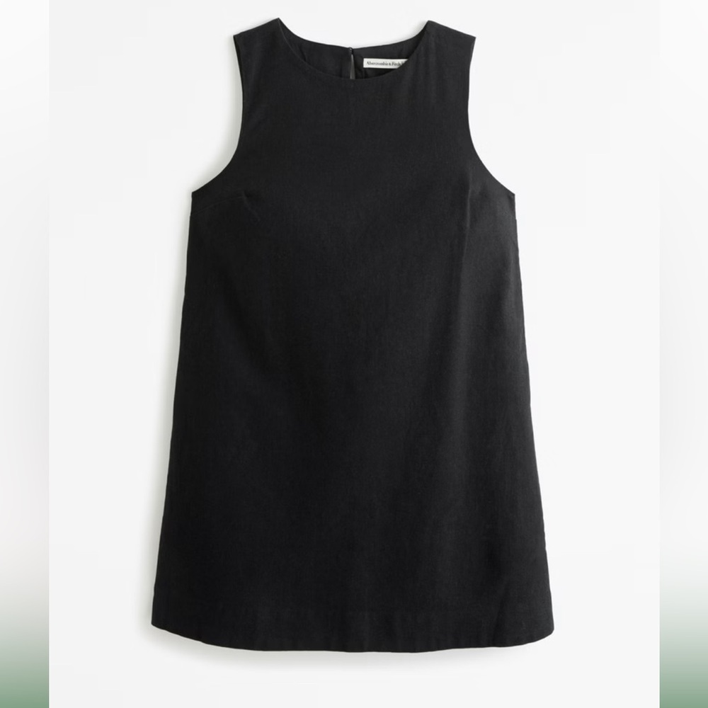 Abercrombie high neck linen mini dress
